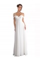 Soft Chiffon A-Line Sweep Train Sleeveless Beach Wedding Dress Cairns