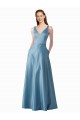 Satin A-Line Long Sleeveless Black Tie Prom Dress / Bridesmaid Dress Cairns