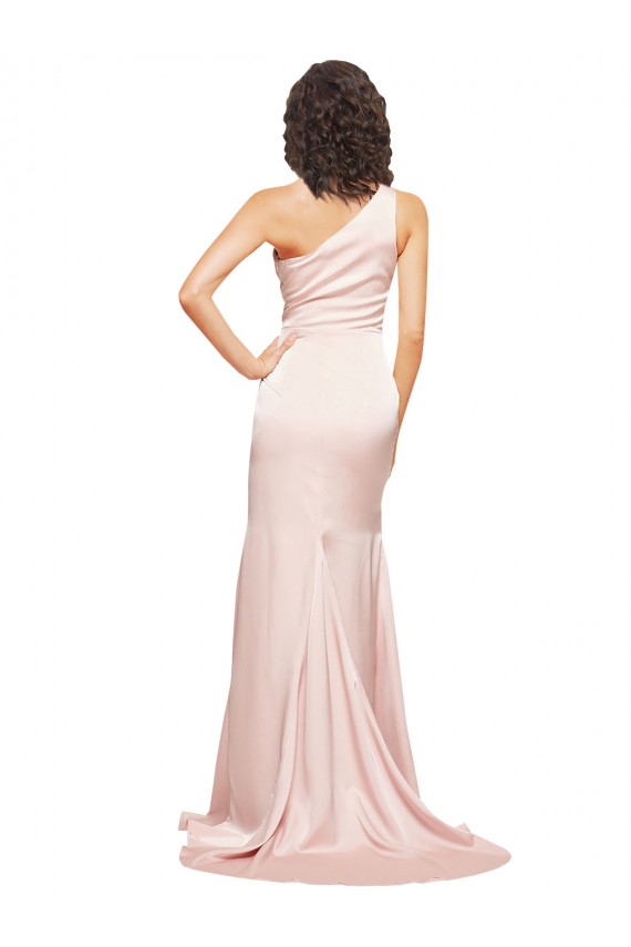 Silk like Satin Sheath Long Sleeveless Black Tie Evening Gown / Prom Dress / Bridesmaid Dress Cairns