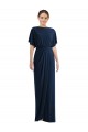 Spandex Sheath Short Sleeves Long Open Back Semi Formal Evening Dress / Prom Dress / Bridesmaid Dress Cairns