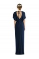 Spandex Sheath Short Sleeves Long Open Back Semi Formal Evening Dress / Prom Dress / Bridesmaid Dress Cairns
