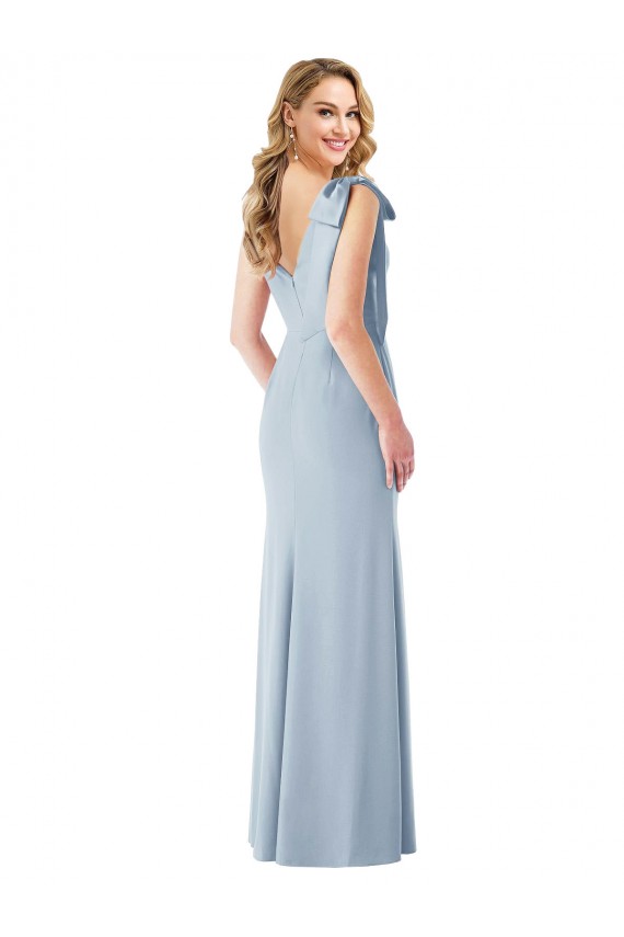 Stretch Crepe Trumpet Long Sleeveless V-Back Semi Formal Evening Dress / Prom Dress / Bridesmaid Dress Cairns