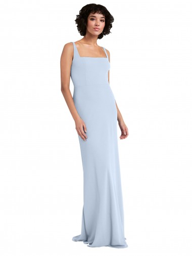 Stretch Crepe Long Sleeveless Prom Dress / Bridesmaid Dress Cairns
