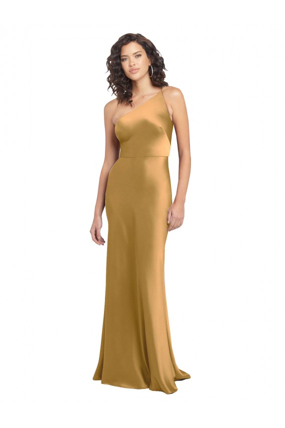 Stretch Satin A-Line Long Sleeveless Formal Evening Gown / Prom Dress / Bridesmaid Dress Cairns