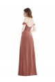 Stretch Velvet A-Line Long Sleeveless Cinnamon Rose Prom Dresses Cairns