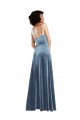 Stretch Velvet Sheath Long Sleeveless Criss Cross Open Back Semi Formal Evening Dress / Prom Dress / Bridesmaid Dress Cairns