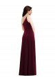 Stretch Velvet Trumpet Long Sleeveless Black Tie Evening Gown / Prom Dress / Bridesmaid Dress Cairns